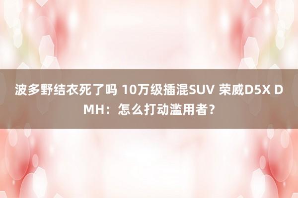 波多野结衣死了吗 10万级插混SUV 荣威D5X DMH：怎么打动滥用者？