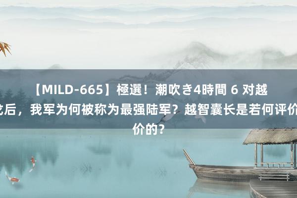 【MILD-665】極選！潮吹き4時間 6 对越干戈后，我军为何被称为最强陆军？越智囊长是若何评价的？