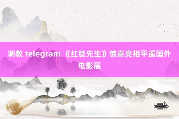 调教 telegram 《红毯先生》惊喜亮相平遥国外电影展