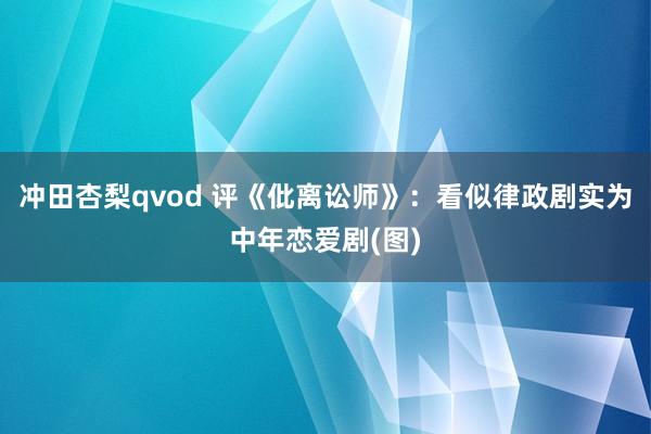 冲田杏梨qvod 评《仳离讼师》：看似律政剧实为中年恋爱剧(图)